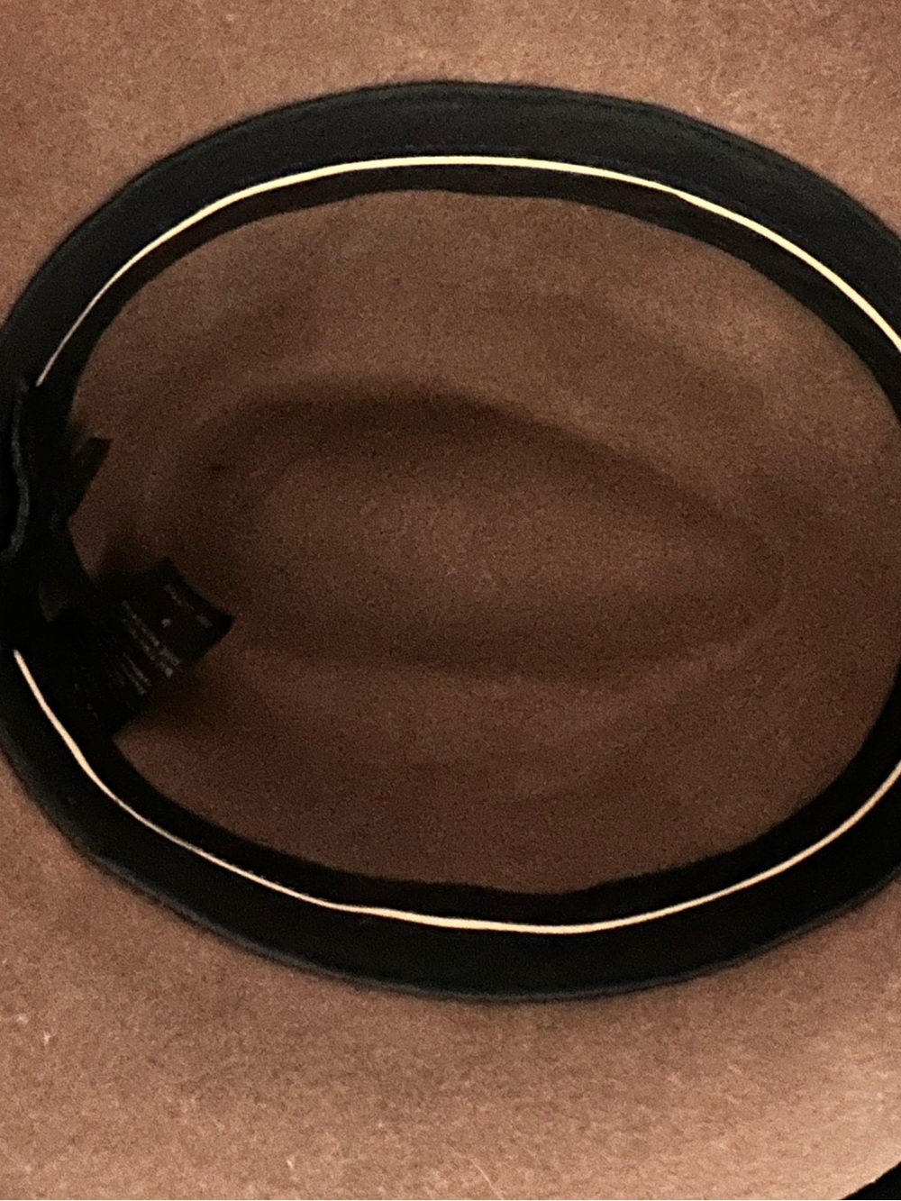 Rag & Bone New York 100% Wool Fedora Hat with Leather Band - Size Medium -Brown - Picture 4 of 4